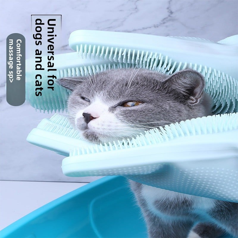 Pet Bath Gloves Dog Cat Bath Brush Silicone Bath Massage Brush Artifact Dog Scrubbing Supplies